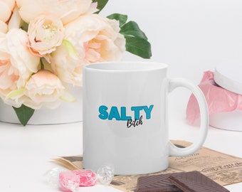 Salty B- White glossy mug