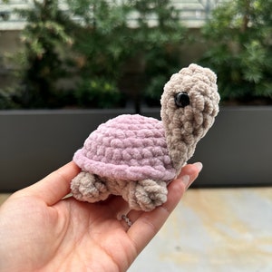 Mini schildpad gehaakte amigurumi | Handgemaakte knuffel | Knuffeldier