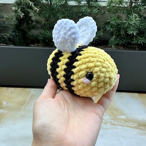 Mini Bee Crochet Amigurumi | Handmade Plushie | Stuffed Animal