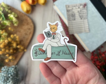 Whisper of the Heart The Cat Returns Studio Ghibli Baron Statue Book Waterproof Sticker Cute Fantasy Reading Anime