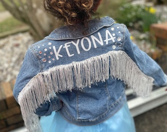 Toddler Fringe Jean Jacket