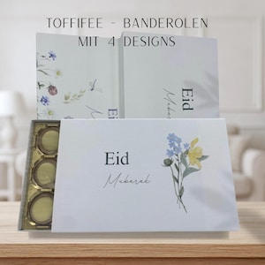Toffifee wrappers for Eid / Bayram with 3 designs as digital PDF files for download | Eid Mubarak | Bayram gift | Eid gift