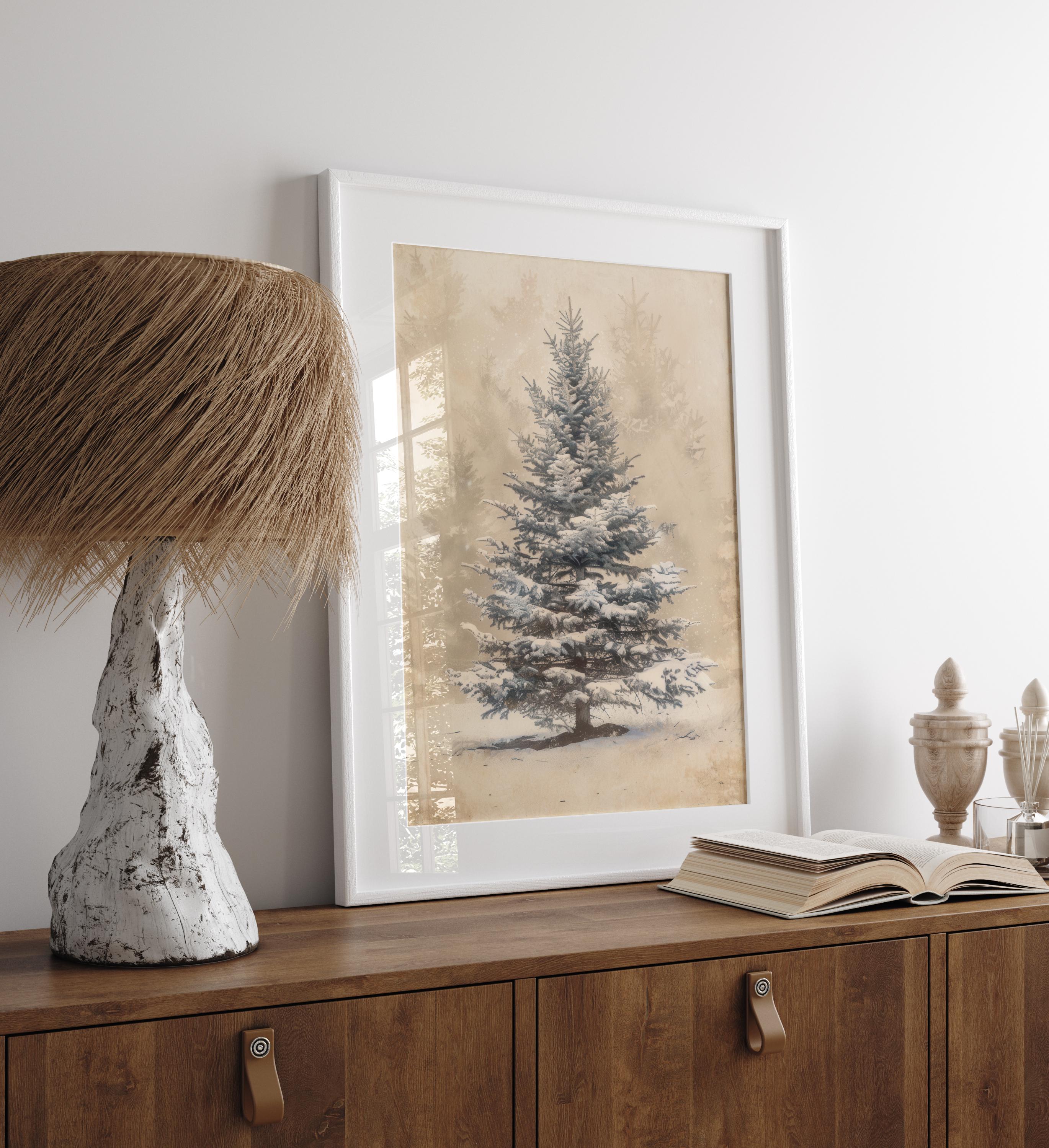 Pino, stampe botaniche vintage, albero di pino, poster di belle arti, poster botanico, vintage, decorazione per la casa, poster da parete, decorazione in metallo, 20 x 30 cm
