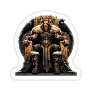 Odin (vinyl sticker, vinyl decal, laptop, tumbler, notebook, safe)