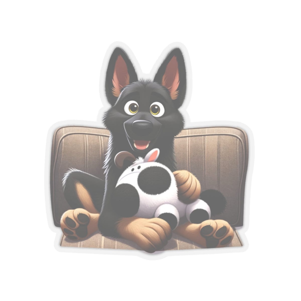 Deutscher Schäferhund Aufkleber – Vinyl, 10,2x10,2 Cm, Lustig & Langlebig Für Laptop & Flasche