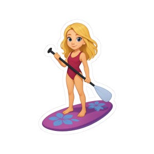 Paddle boarding female Blonde 2