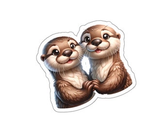 Otter 12 (vinylsticker, vinylsticker, laptop, tuimelaar, notebook, kluis)