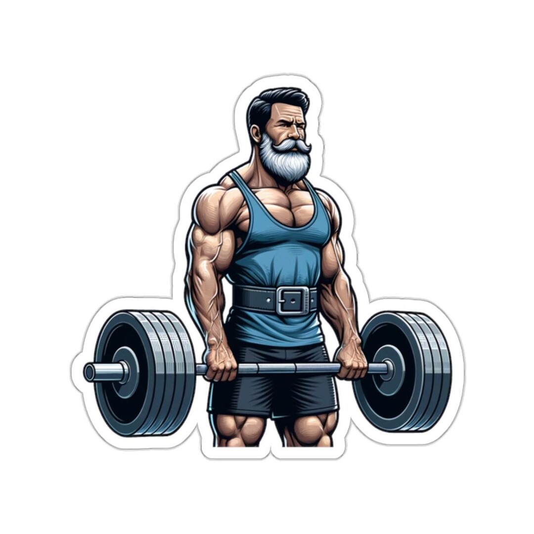 Body Builder 4 vinyl Sticker, Vinyl Decal, Laptop, Tumbler, Notebook ...