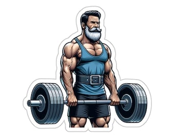 Body Builder 4 (vinyl sticker, vinyl decal, laptop, tumbler, notebook, safe, weightlifting, exercise, health, strength, fitness)
