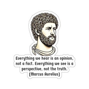 Marcus Aurelius 4 (vinyl sticker, vinyl decal, laptop, tumbler, notebook, safe, mindfulness, energy, stoicism, stoics, self reflection)