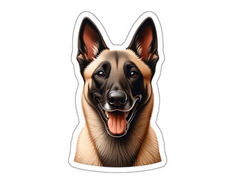Belgian Malinois 5 (vinyl sticker, vinyl decal, laptop, tumbler, notebook, safe)