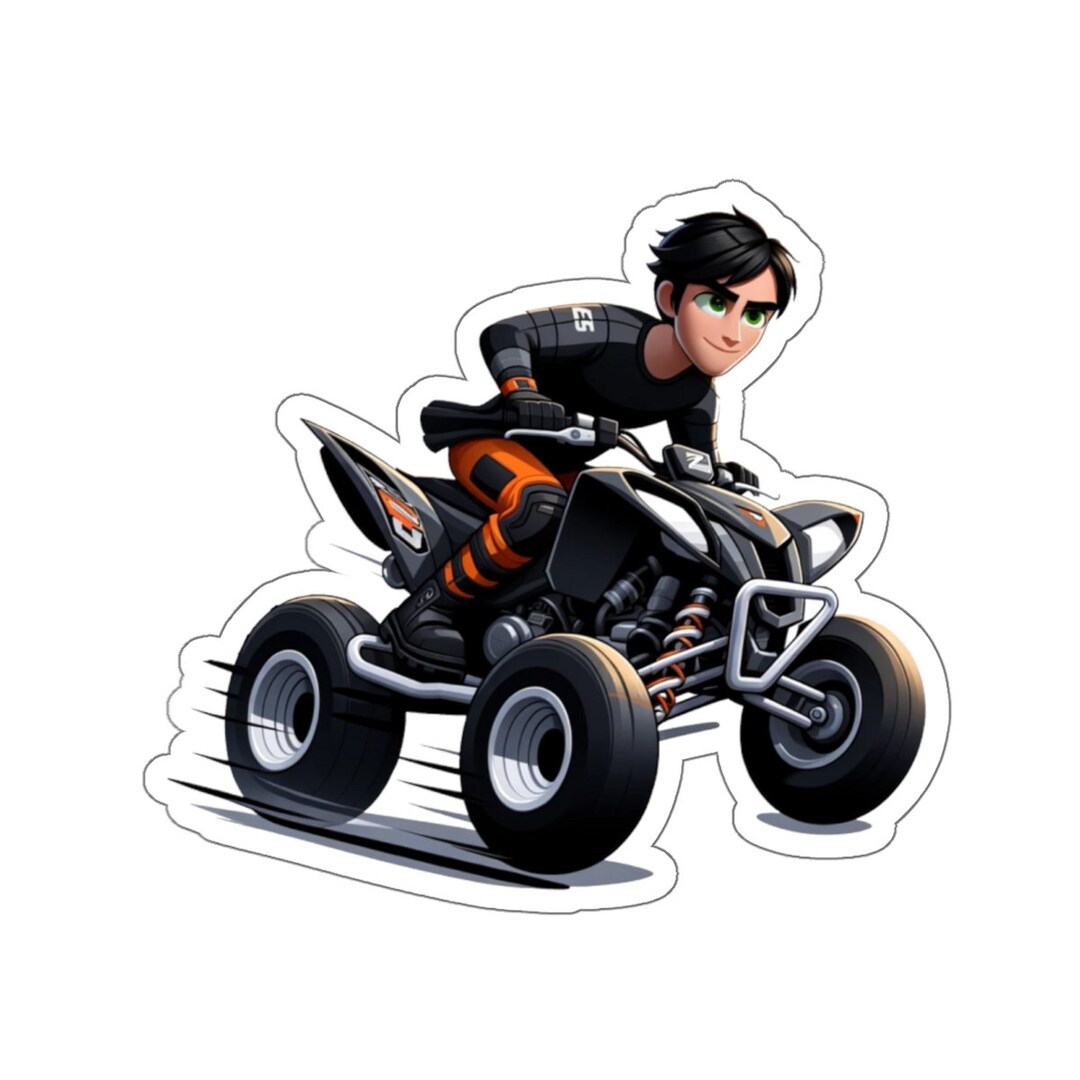 ATV Male 4 (vinyl Sticker, Vinyl Decal, Laptop, Tumbler, Notebook, Safe ...