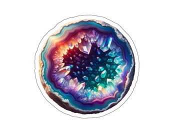 Crystal 8 (vinyl sticker, vinyl decal, laptop, tumbler, notebook, safe)