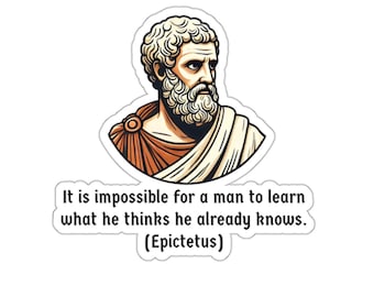 Epictetus 6 (vinyl sticker, vinyl decal, laptop, tumbler, notebook, safe, mindfulness, energy, stoicism, stoics, self reflection)