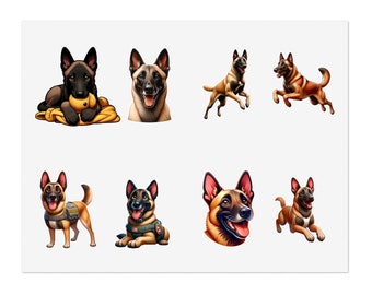 Belgian Malinois bundle1 (vinyl sticker, vinyl decal, laptop, tumbler, notebook, safe)