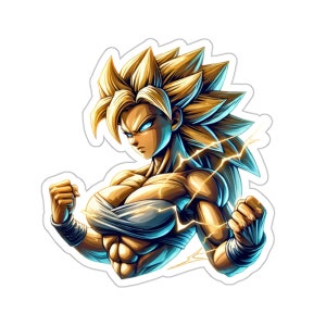 Female Saiyan 2 (vinyl sticker, vinyl decal, laptop, tumbler, notebook, safe, DBZ, DBsuper, dragon ball)