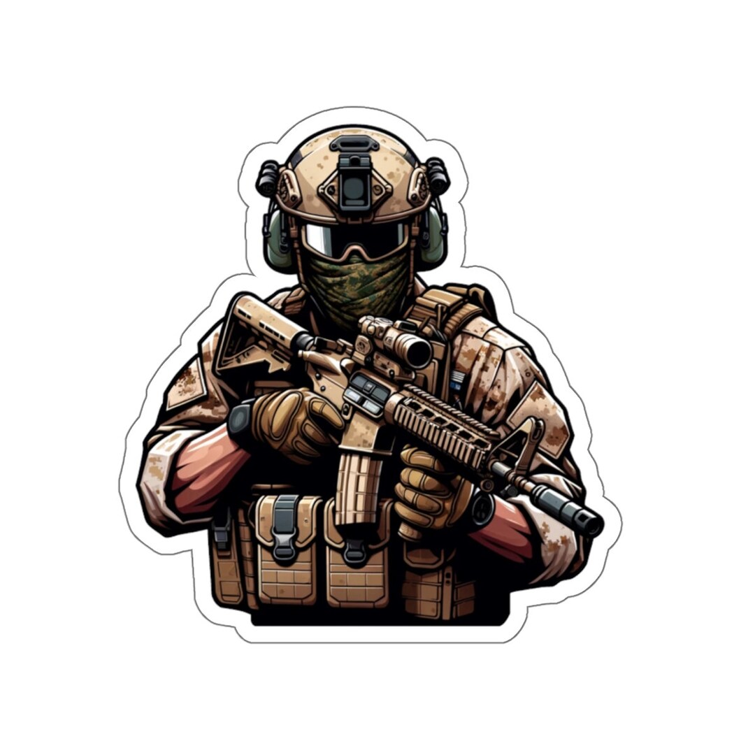Military Operator 2 (vinyl Sticker, Vinyl Decal, Laptop, Tumbler ...