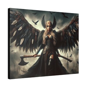 Warrior of the Northern Skies canvas wall art (home, office, living room, bed room, dinning room)