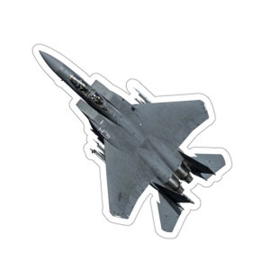 F-15 Strike Eagle (vinyl sticker, vinyl decal, laptop, tumbler, notebook, safe, aircraft, military, aviation)