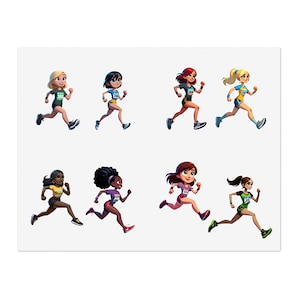 Runners bundle 3 (vinyl sticker, vinyl decal, laptop, tumbler, notebook, safe) running | marathon | jogging | athlet