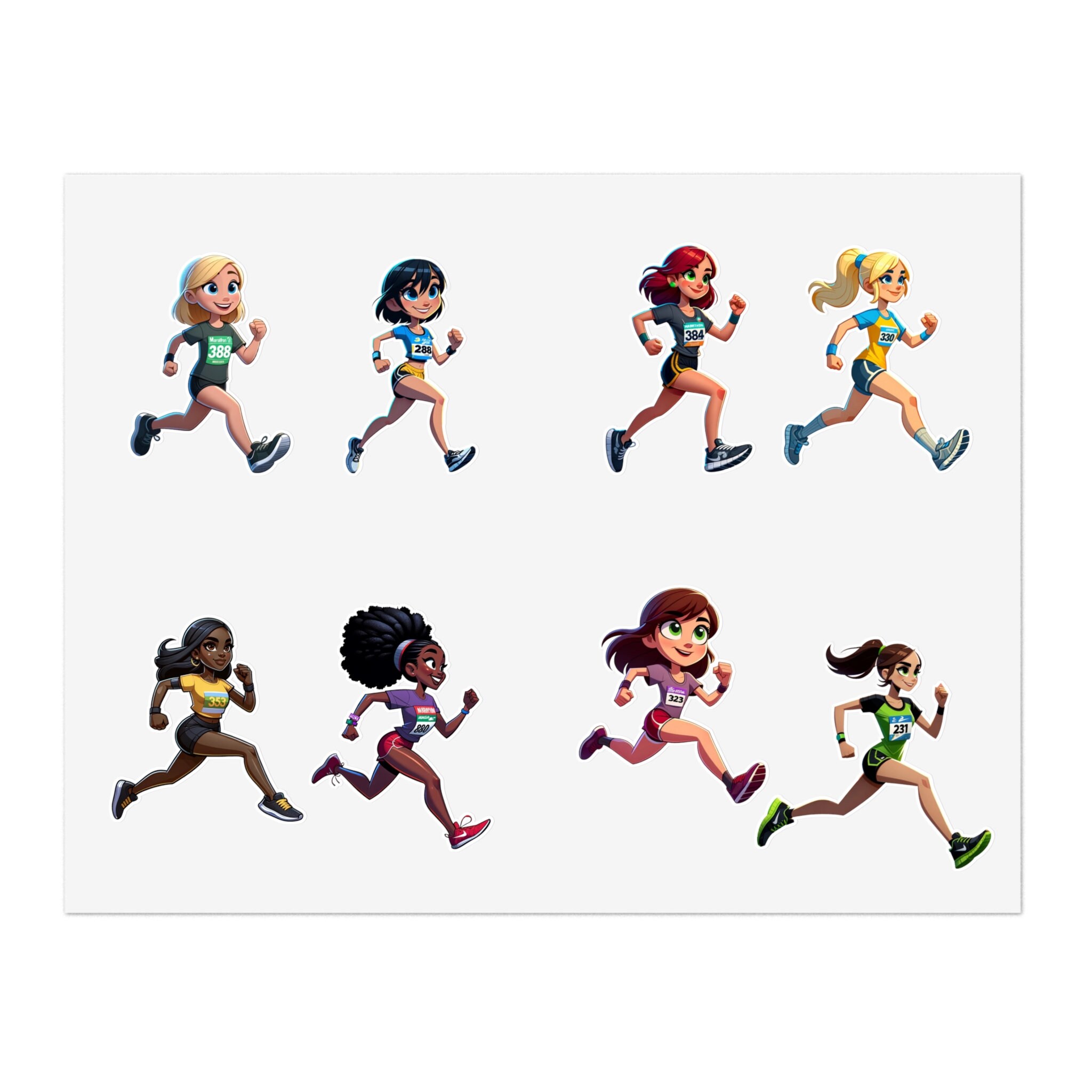 Runners Bundle 3 (vinyl Sticker, Vinyl Decal, Laptop, Tumbler, Notebook ...