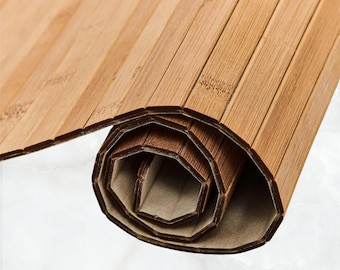 Bambus-Badezimmermatte, Duschboden aus Naturholz, dicker Bambusteppich, Must-Have-Badezimmer, pflegeleicht, Einweihungsgeschenk, Badezimmer-Dekor