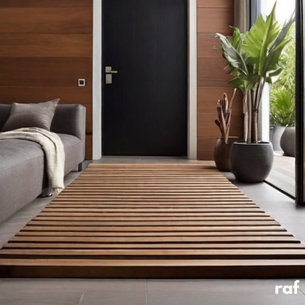 Teak Bath Mat - Etsy