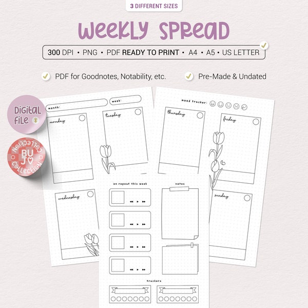 Bullet Journal Pdf - Etsy