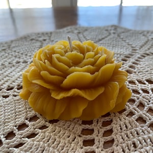 Peony Beeswax Candle