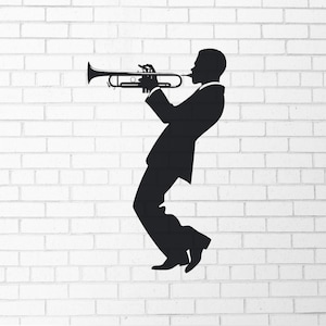 Music Sign Wall Art, Jazz Wall Art, Saxophone Wall Art, Trumpet Wall Art Saxophone Gift for Music Lover, Jazz Metal Wall Decor, Music Decor,
