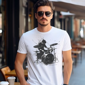 Drum Shirt Drum T Shirt Drummer Gift Drummer Gifts Gifts for Drummer Drummer t shirts American Drummer Drummer Dad Gift Drummer Dad Shirt
