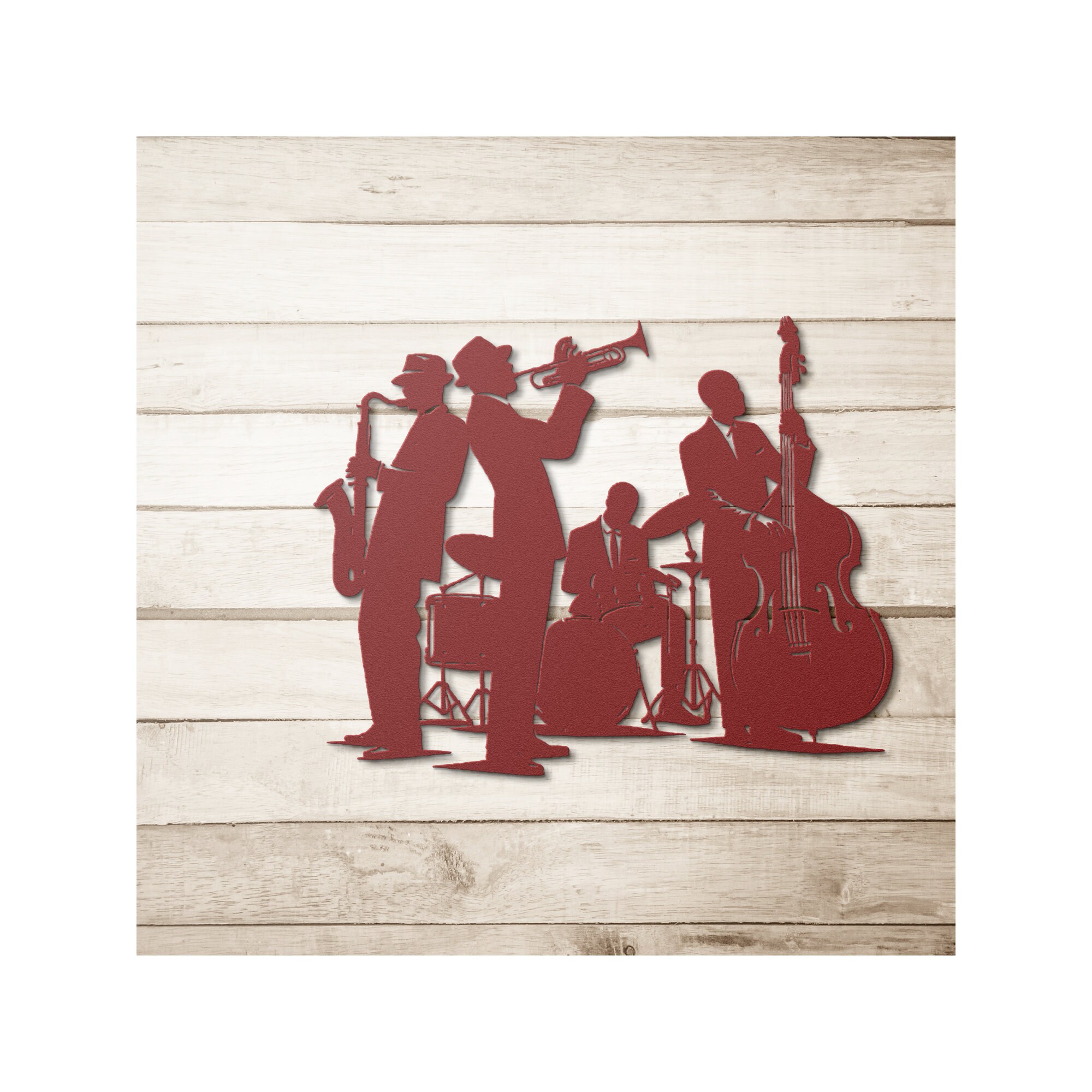 Jazz Group Metal Wall Art, Jazz Wall Art, New Orleans Jazz Fest