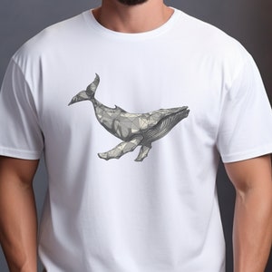 Whale Tshirts Mens tshirts Whale Gift Whale Art Nautical Shirt Marine Shirt Marine Life Shirt Ocean T Shirt Ocean Animal Shirt