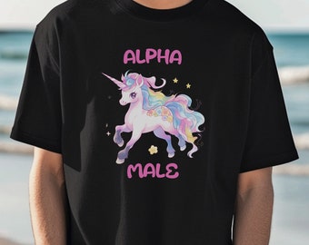 Funny Unicorn T-Shirt: Alpha Male Meme Tee