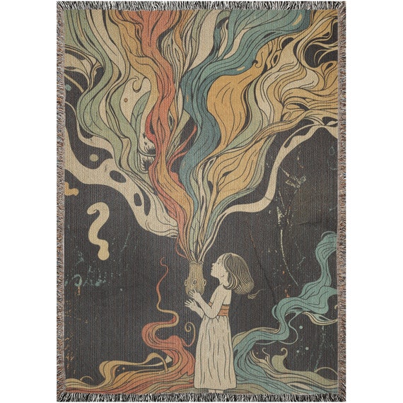 Aesthetic Blanket, Oversized Blanket, Picnic Blanket, Celestial