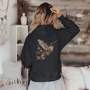 Hummingbird Hoodie Hummingbird Gift Bird Lover Gift Nature Lover Hoodie Ornithology Gift Birding Hoodie Bird Gift Bird Watcher Gift