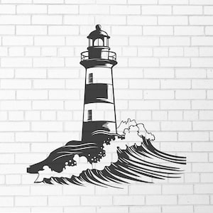 Lighthouse Metal Wall Art Decor, Lighthouse Art, Nautical Decor, Nautical Wall Art, Home Decor, Gift for Mum, Lighthouse, Coastal Wall Art