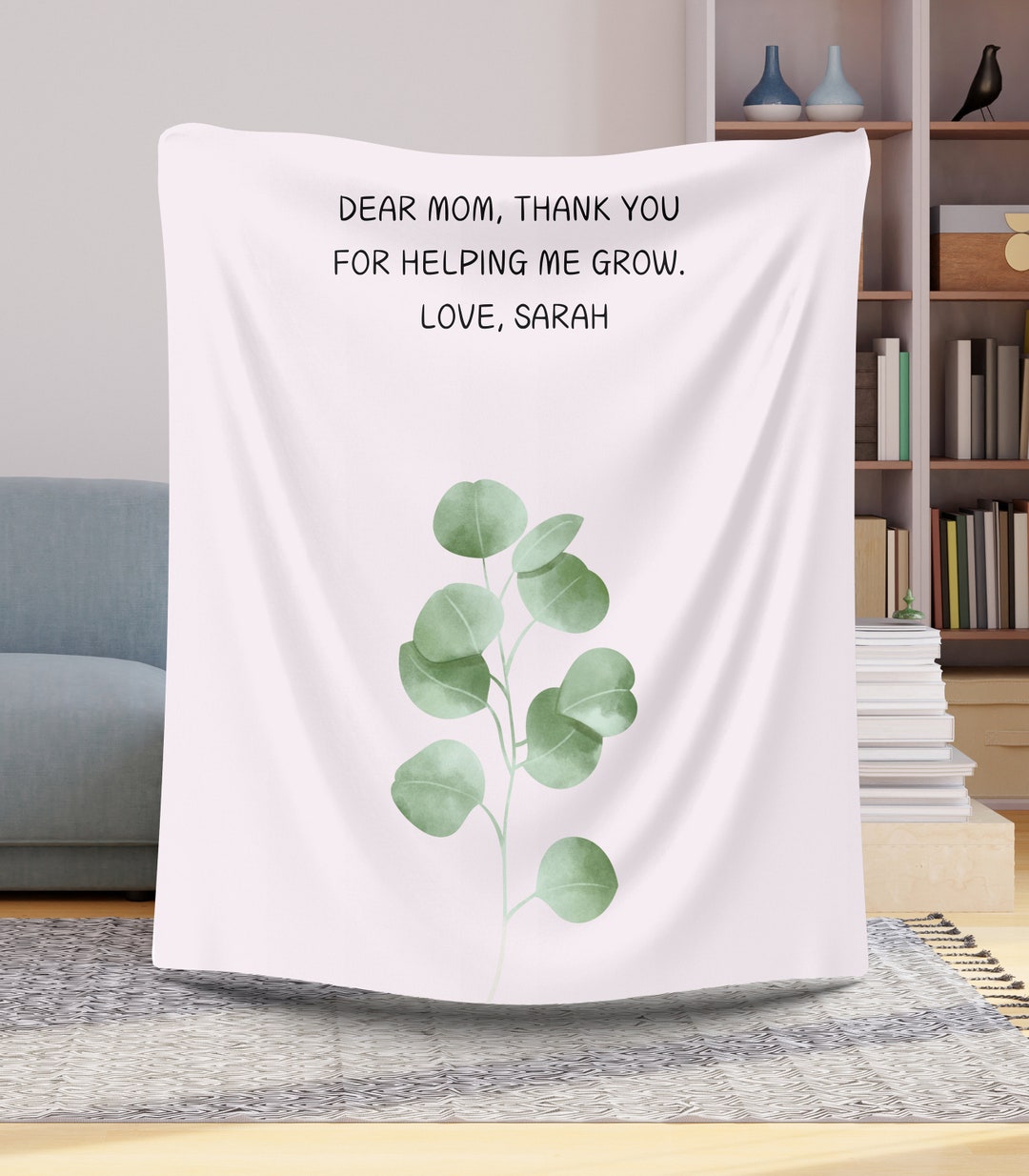 Personalized Mom Blanket Dear Mom Blanket Thoughtful Mothers Day Gift ...