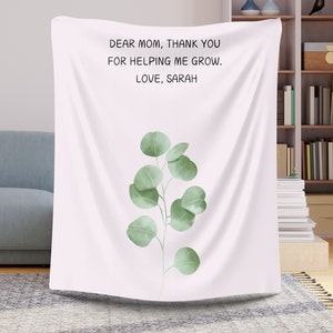 Cobertor personalizado para a mãe, querida mãe, ideias de presente para o dia das mães, cobertor para o dia das mães, presente para a mãe e a filha