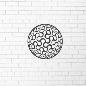 Optical illusion Metal Wall art, geometry wall art, illusion wall decor