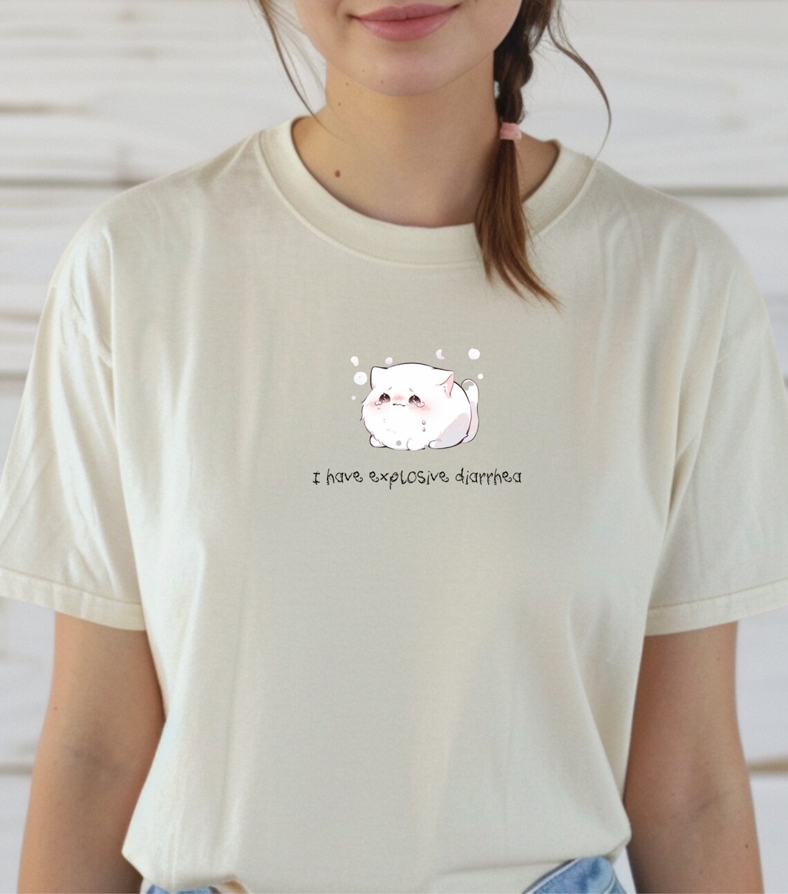 Ironically Pink Cute Kawaii Cat Shirt Kawaii Shirt Ironic Shirt Pink Yami Kawaii Kawaii ...
