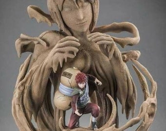 Gaara of the Sand Diorama- Collectible Art Statue or 3D STL File - Premium Models and Prints