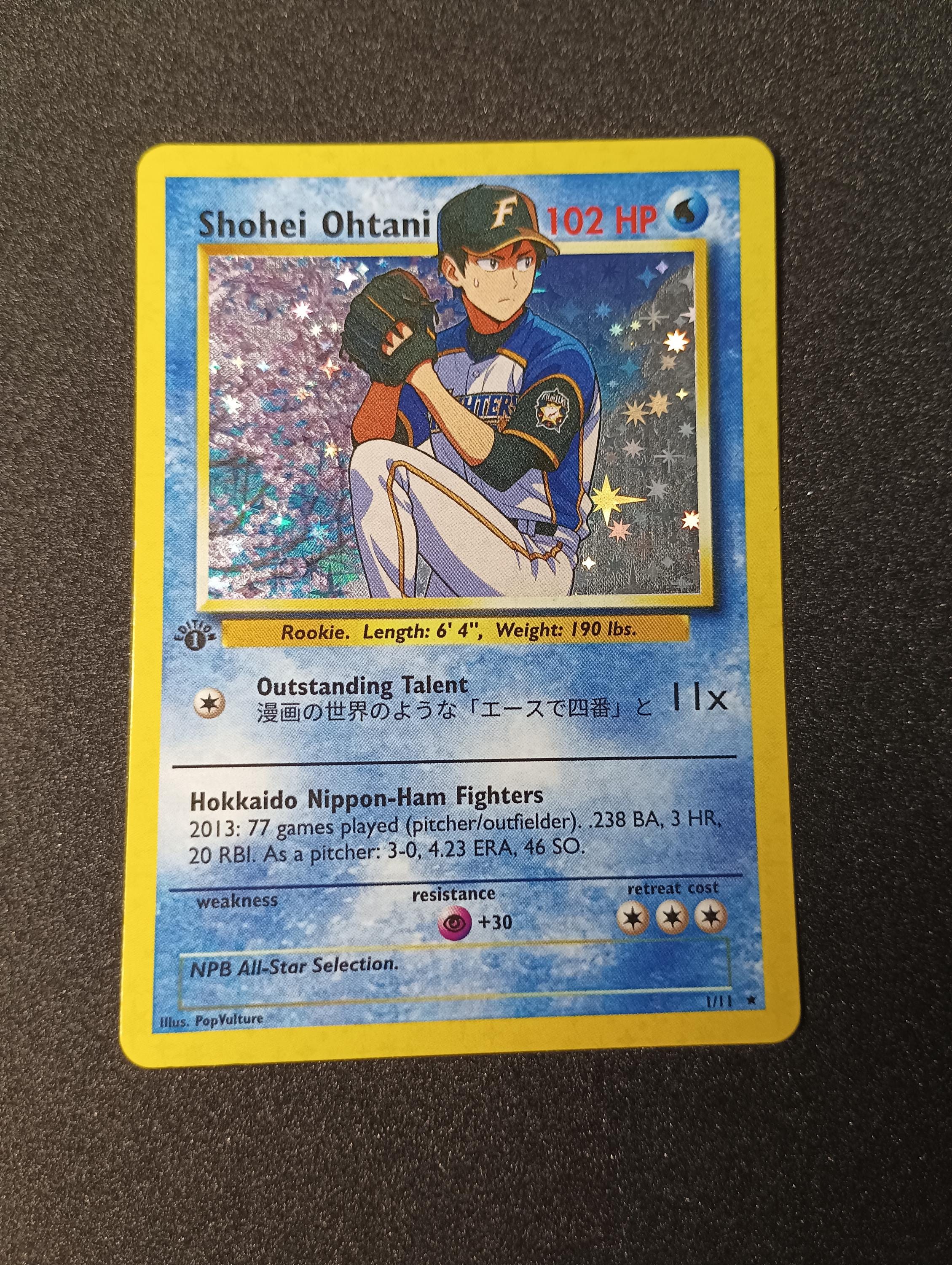 shohei ohtani pokemon card Shohei Ohtani Anime Baseball Pokémon Trading Card