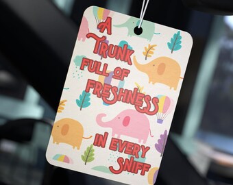 Elephant Safari Car Air Freshener Nursery Room Decor Cute Animal Theme Jungle Adventure Scented Car Accessories Baby Accessories