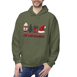Christmas Unisex Midweight Softstyle Fleece Hoodie, Holiday Sweater, Xmas Clothing Funny Christmas Sweatshirt