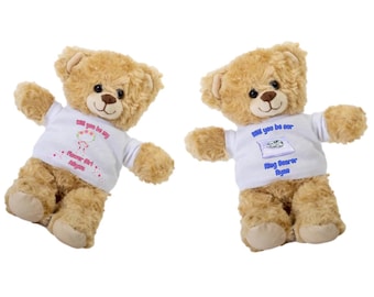 Personalized Proposal Teddy Bear: Ring Bearer/Flower Girl Gift