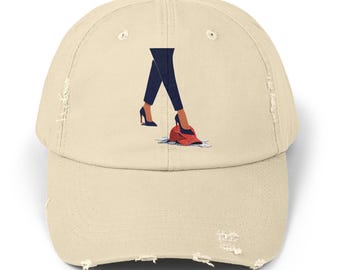 Kamala Harris 2024 Distressed Baseball Hat, Coconut Tree, Childless Cat Lady Hat  Democrat Political Hat Harris Walz 2024 Kamala Brat La Cap