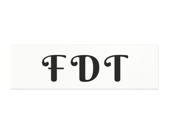 Imán para coche FDT: Calcomanía de vinilo de activista político