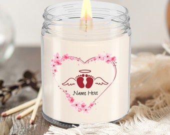 Presente para quem sofreu um aborto espontâneo: Não me esqueça, descanse em paz, celebração da vida, presente de luto, anjo da guarda, vela de condolências, lembrança da perda de um filho.