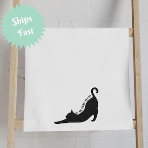 Ręcznik do rąk z motywem kota antytrumpowskiego: Wystrój kuchni z politycznym przesłaniem